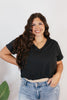 Street Chic Bubble Tee In Black