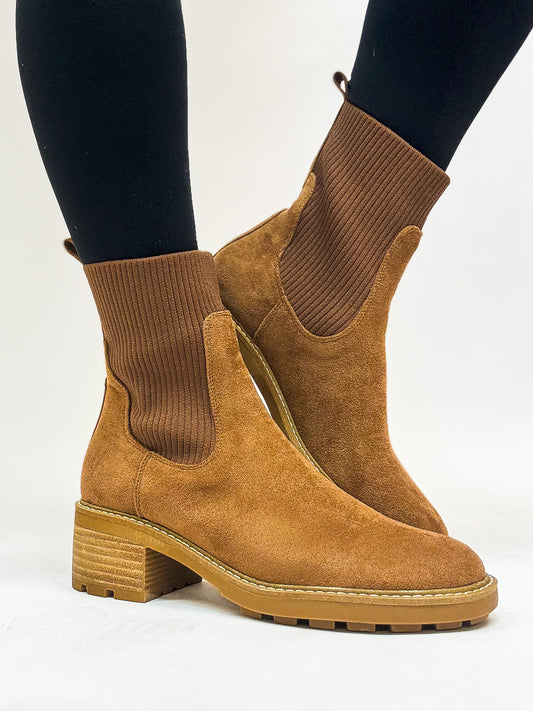 Corky's Tobacco Faux Suede Goodness Gracious Boots