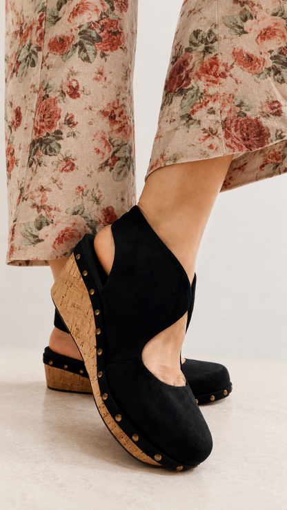Corky's Black Oh It's You Wedges