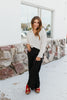 Classic Kathryn Button Up Top in Black Polka Dots - Reg & Curvy