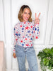 American Flag Star Print Top - Reg/Curvy - FINAL SALE
