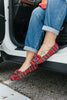 Corky's Red Plaid Sugar Rush Flats