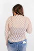 Taupe Checkerboard Top - Reg/Curvy
