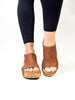 Corky's Cognac Tumbled Carley Sandals