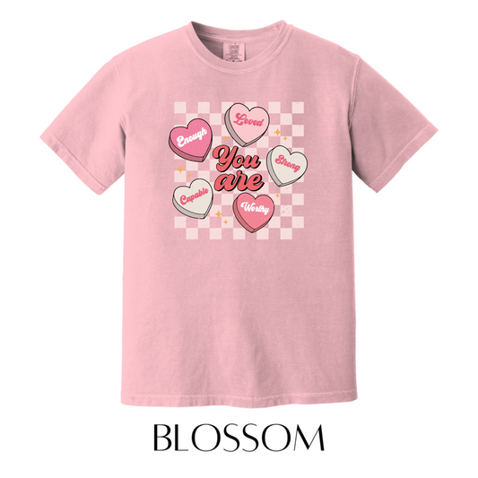 Candy Hearts Graphic Tee