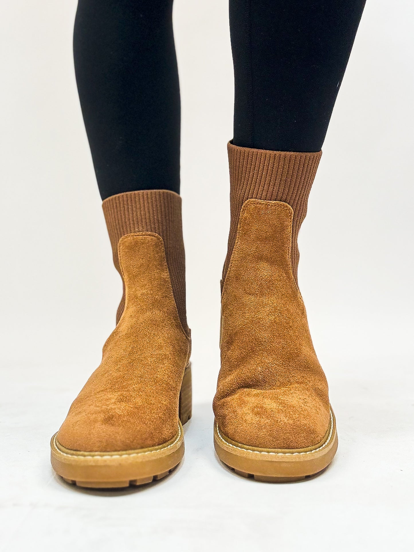 Bottes Goodness Gracious en faux suède tabac de Corky