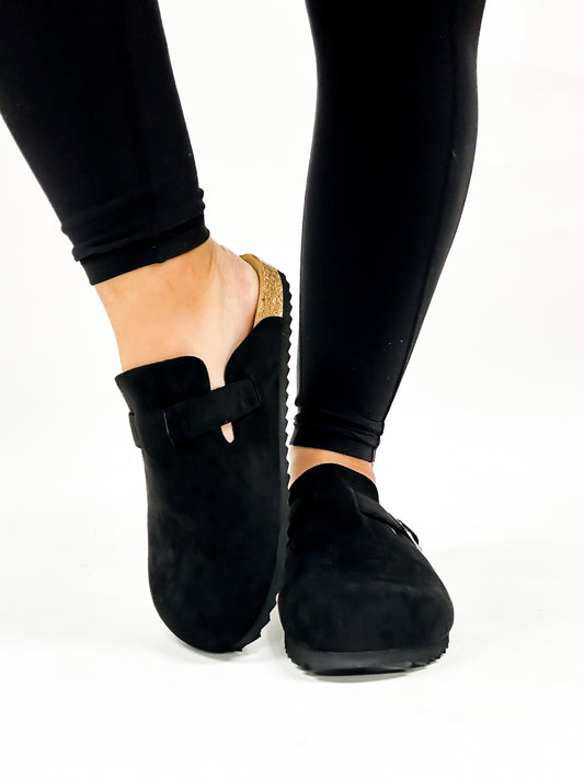 Corky's Black Faux Suede One For The Books Shoes