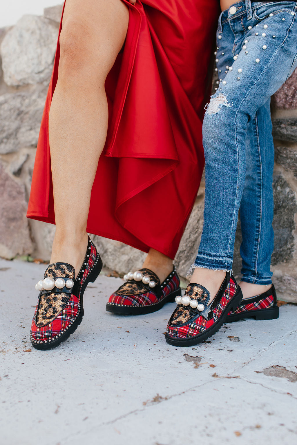 Betsey Johnson Women's Red Plaid Harloe Shoes