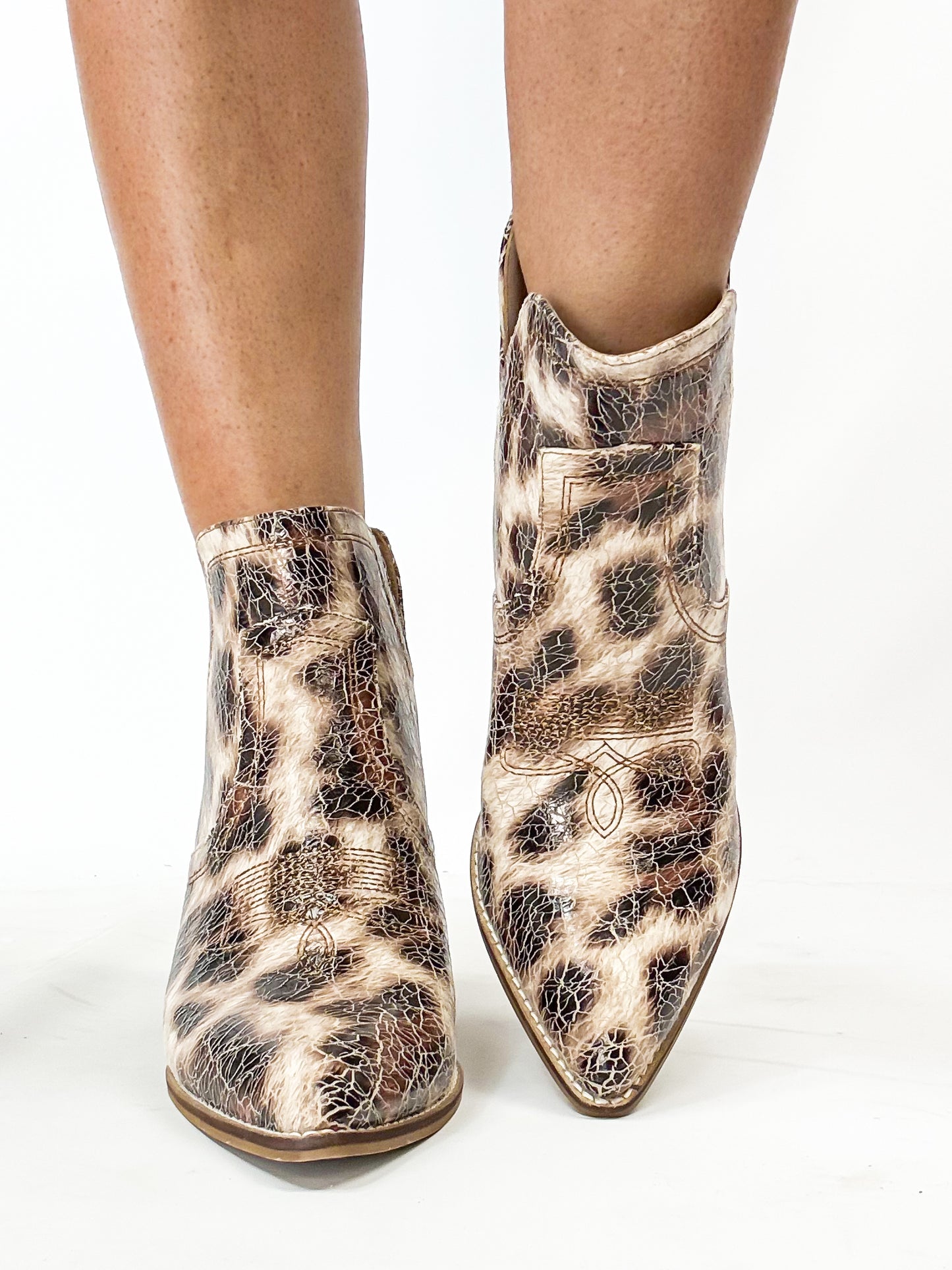 Corky's Sand Cracked Leopard Smoke Show Boots