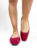Corky's Burgundy Faux Suede Just In Time Flats - FINAL SALE