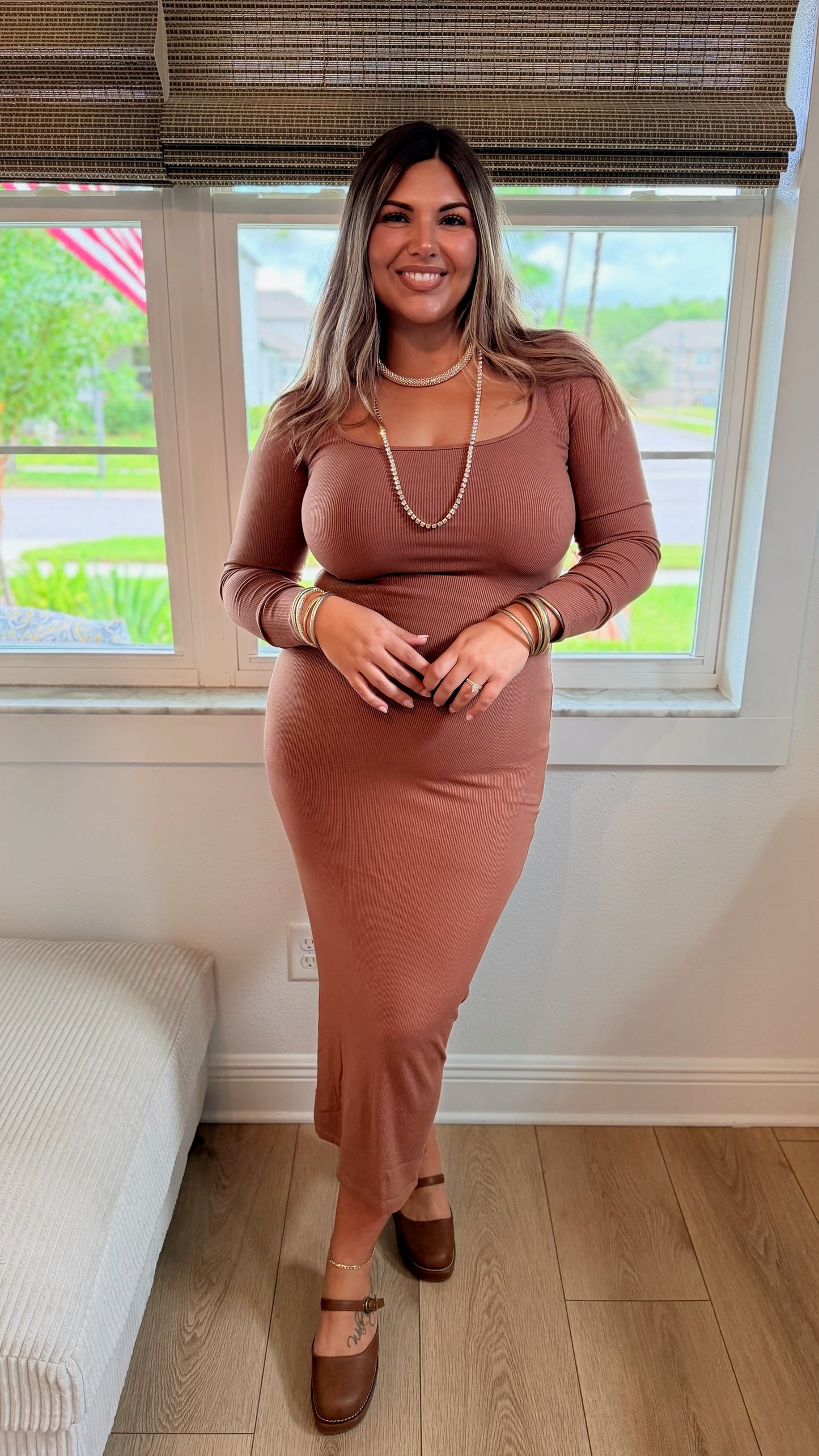 Toasted Maple Dress