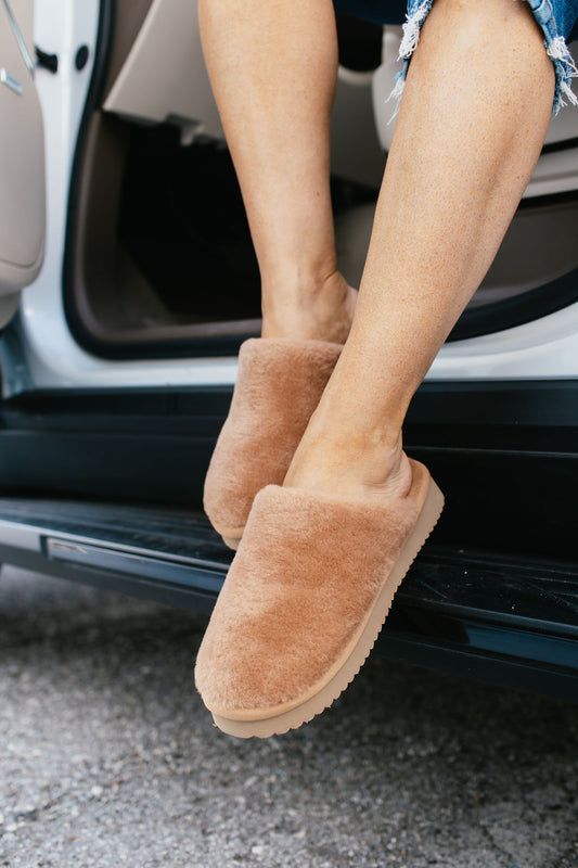 Corky's Tan Comfy Slippers
