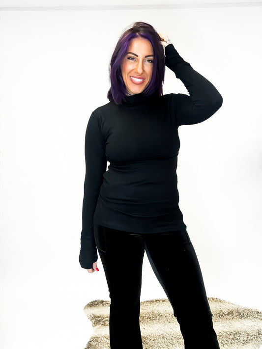 In Good Company Turtleneck Top - Reg/Curvy FINAL SALE