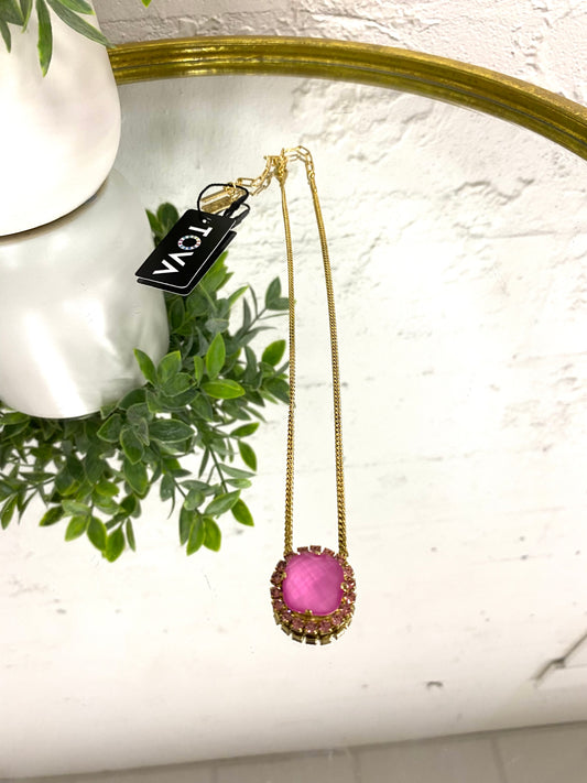 Tova Cambrie Necklace in Pink - FINAL SALE