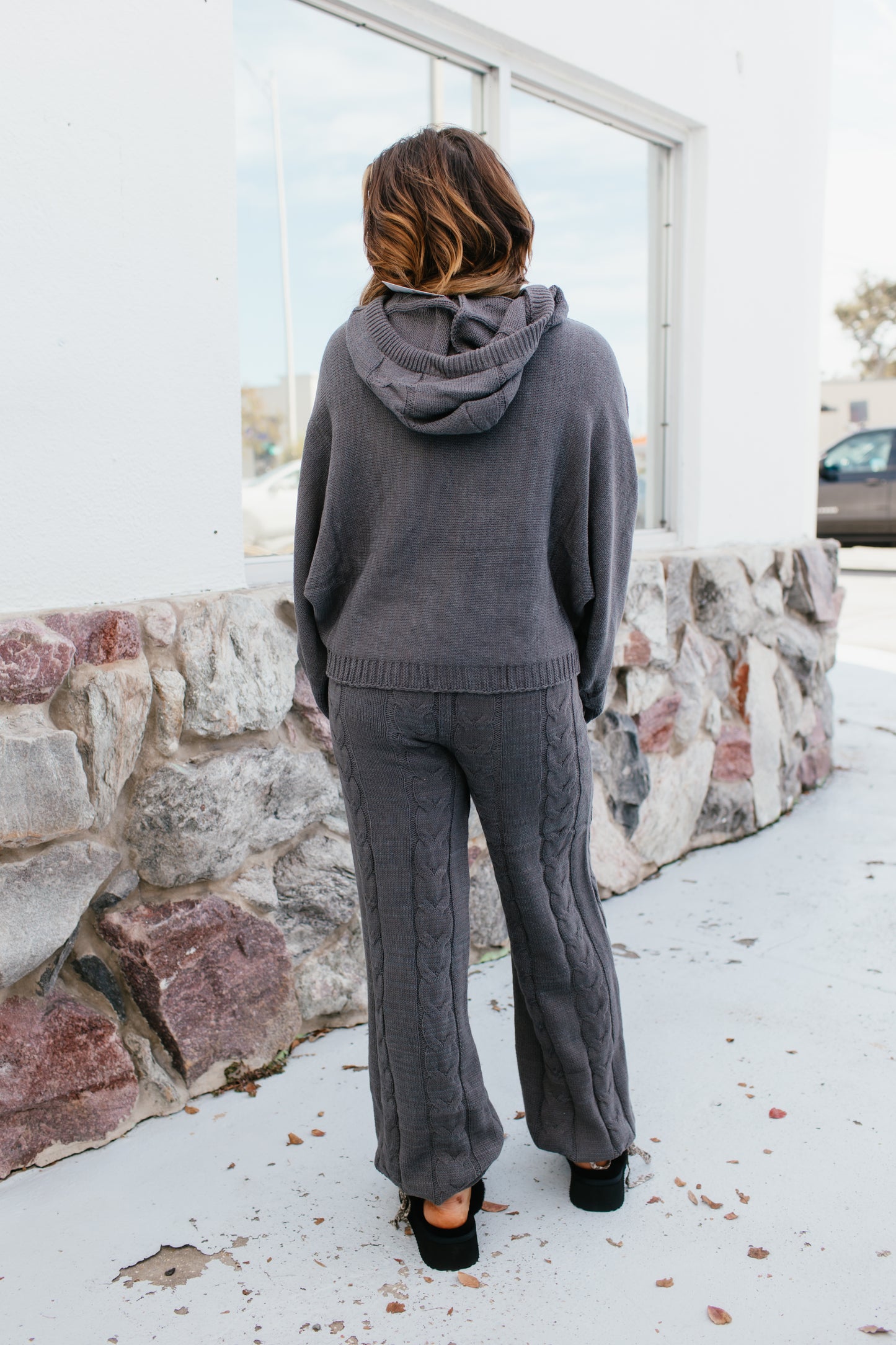 Cable Crush Knit Pants