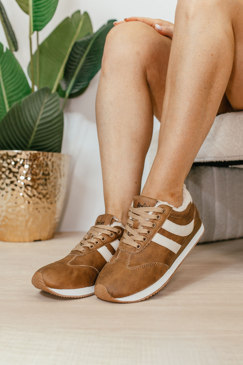 Corky's Washed Cognac Jet Lag Sneakers