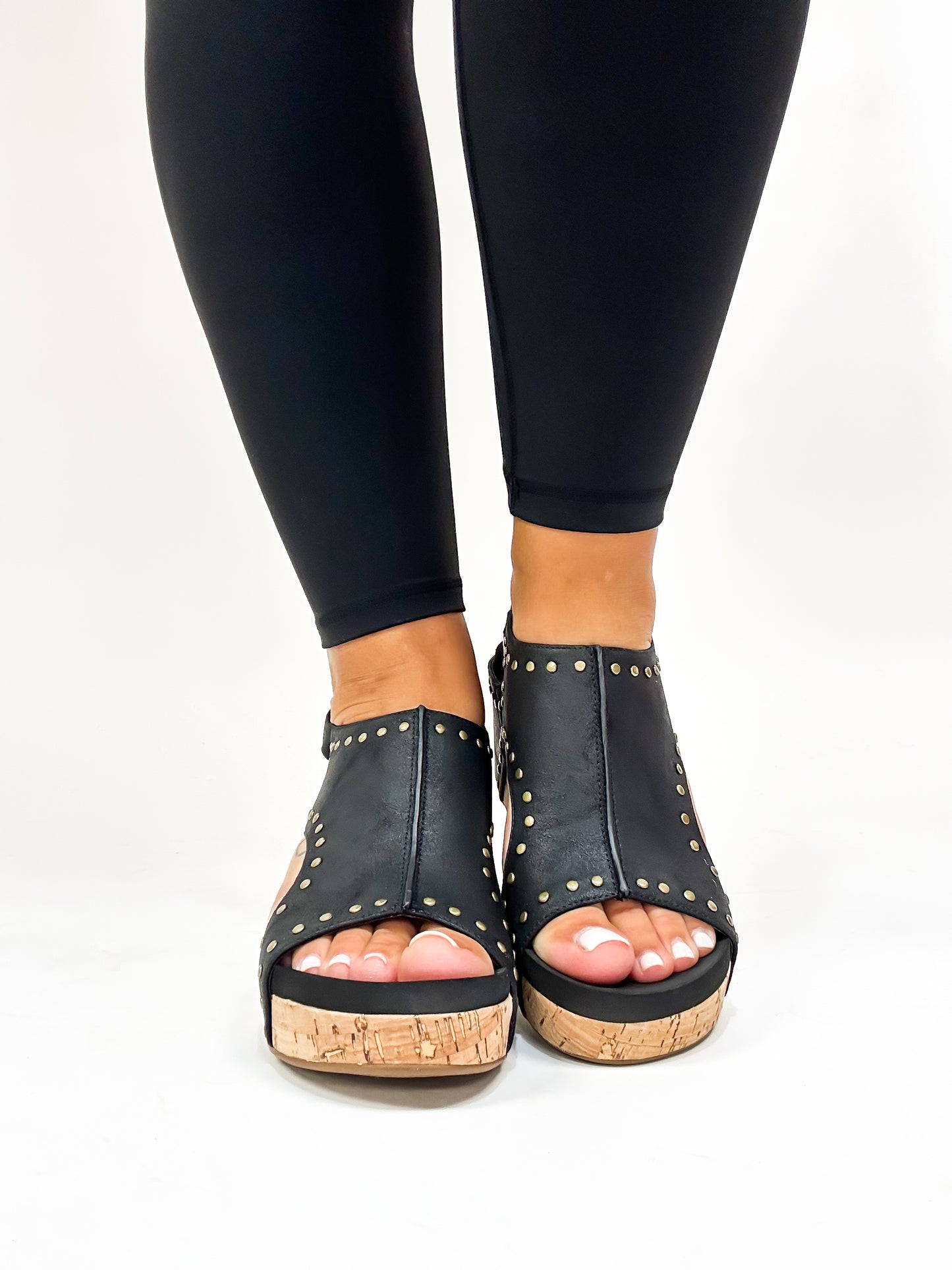 Corky's Black Stud Carley Sandals