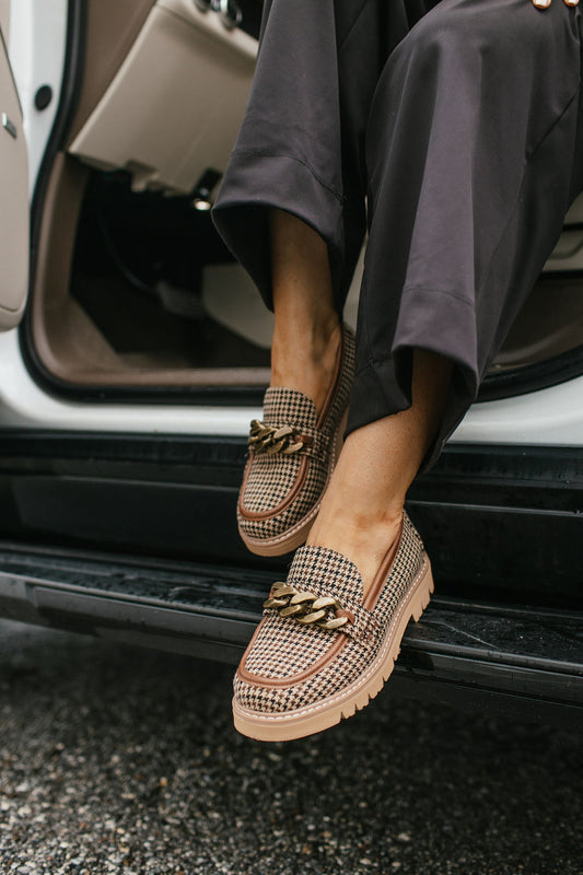 Corky's Black Tan Houndstooth Not Literally Shoes