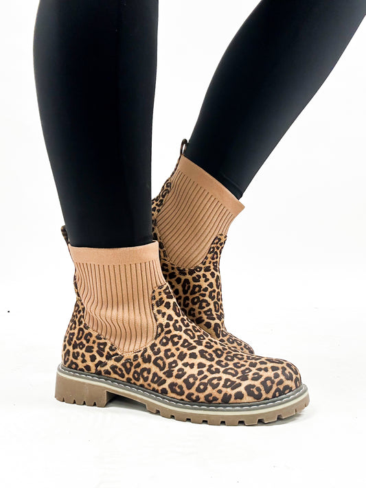 Corky's Tan Leopard Cabin Fever Boots