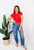 Flex Fit Top in Red - Reg/Curvy
