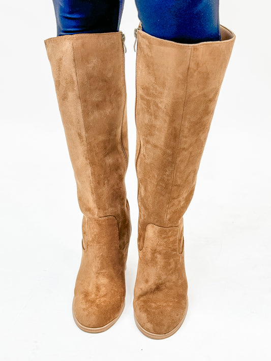 Corky's Tobacco Faux Suede Hot Date Boots