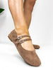 Corky's Walnut Faux Suede Own It Flats