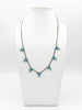 Tova Multi Cross Necklace in Antique Silver Turquoise - FINAL SALE