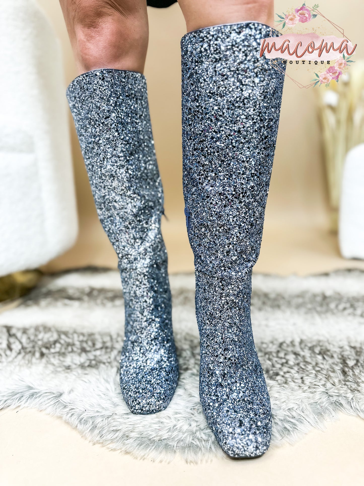 Corky's Sapphire Glitter Yolo Boots- FINAL SALE