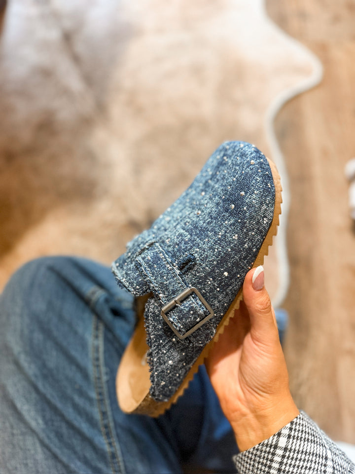 Very G Navy Basket Bling Shoes