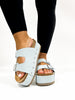 Sandales Wannabe en denim bleu clair de Corky