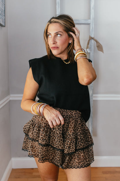 Leopard & Lace Shorts
