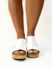 Corky's White Lace Carley Sandals