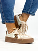 Corky's Ivory Pop Off Sneakers