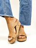 Corky's Camel Faux Suede Carley Sandals