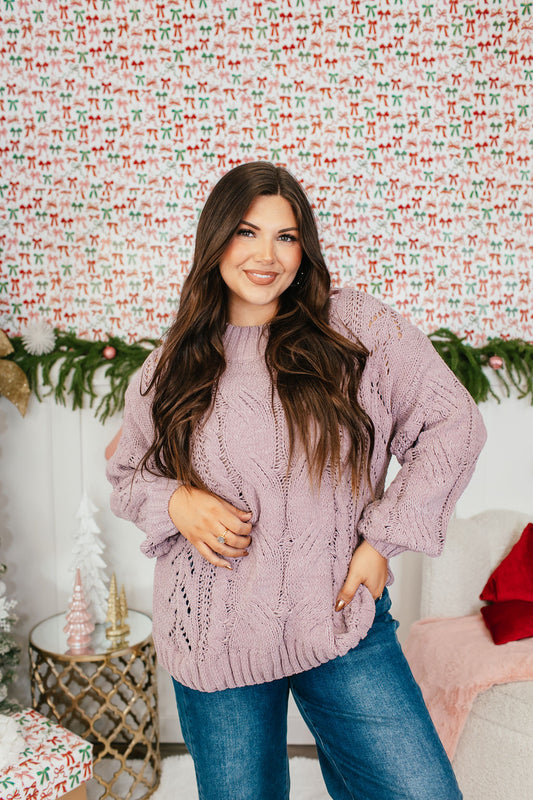 BLACK FRIDAY Deal Frosted Lilac Sweater