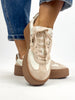 Corky's Ivory Pop Off Sneakers