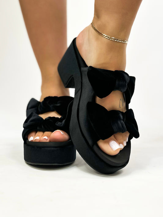 Corky's Black Velvet Put A Bow On It Heels