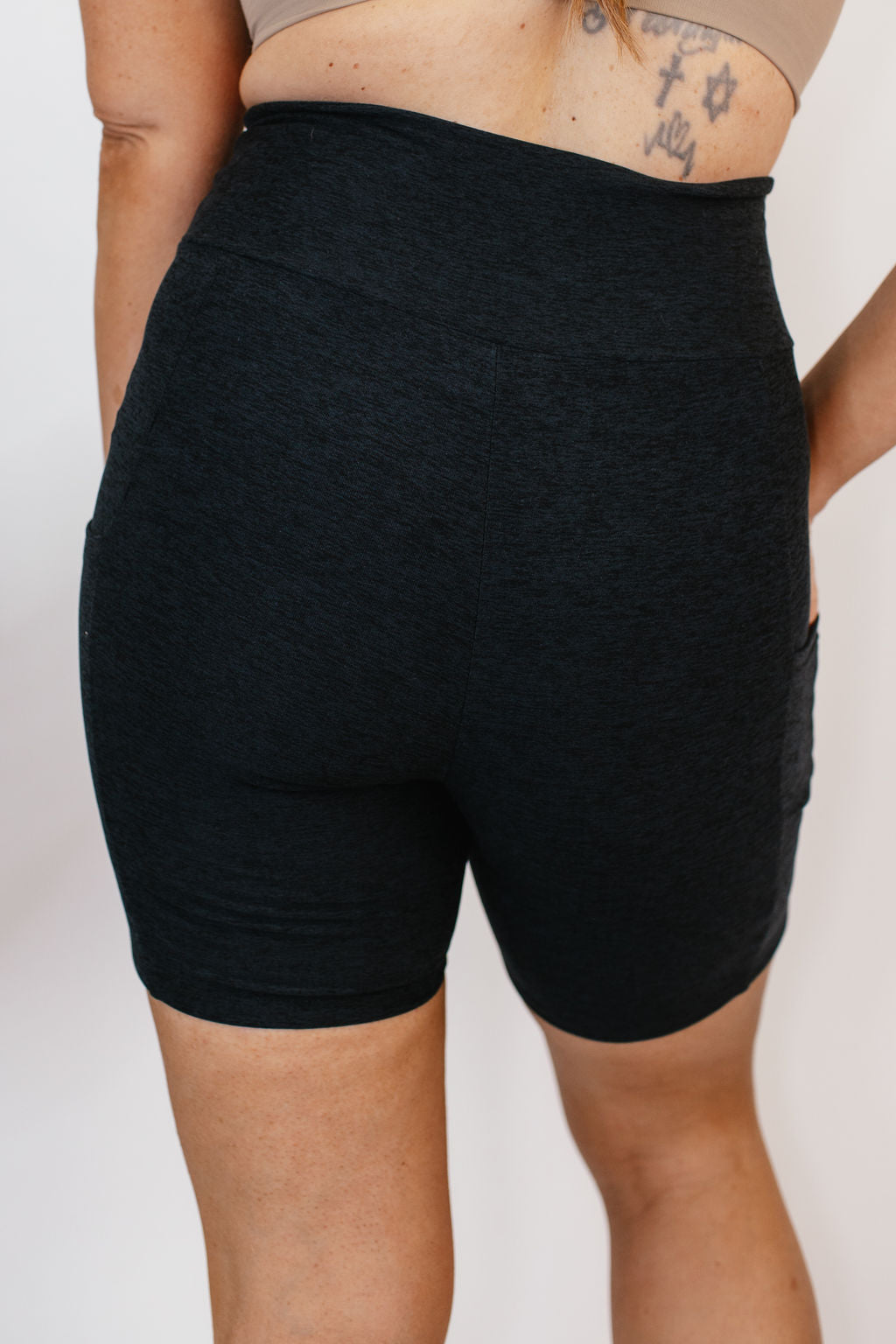 Staple Piece Biker Shorts In Black - Reg & Curvy