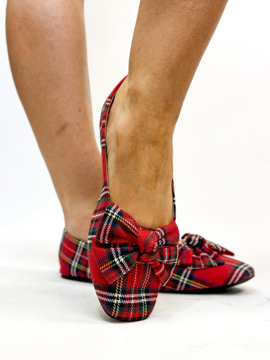 Corky's Red Plaid Sugar Rush Flats