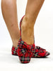 Corky's Red Plaid Sugar Rush Flats