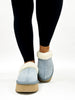 Bottes douillettes en denim bleu clair de Corky