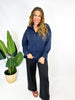 Classic Kathryn Button Up Top in Navy - Reg & Curvy