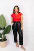 Barrel Pants in Black Houndstooth - Reg/Curvy