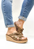 Corky's Tan Oil Pu Bowdacious Sandals