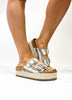 Corky's Black Natural Stripe No Filter Sandals