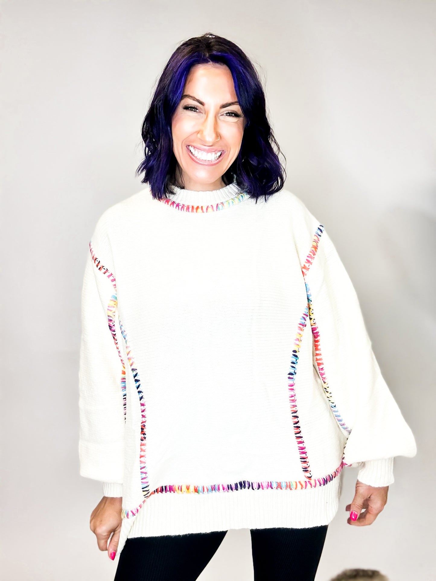 Rainbow Thread Sweater