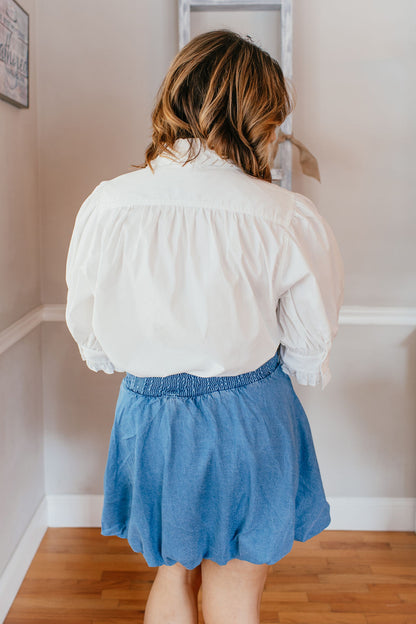 Clean Girl Classic Top In White