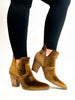 Bottes Smoke Show en velours marron de Corky