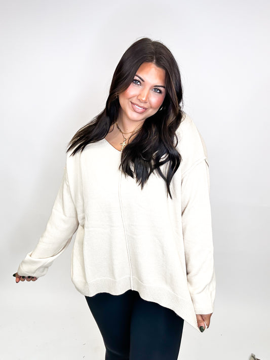 Fan Favorite Sweater in Beige - Reg/Curvy