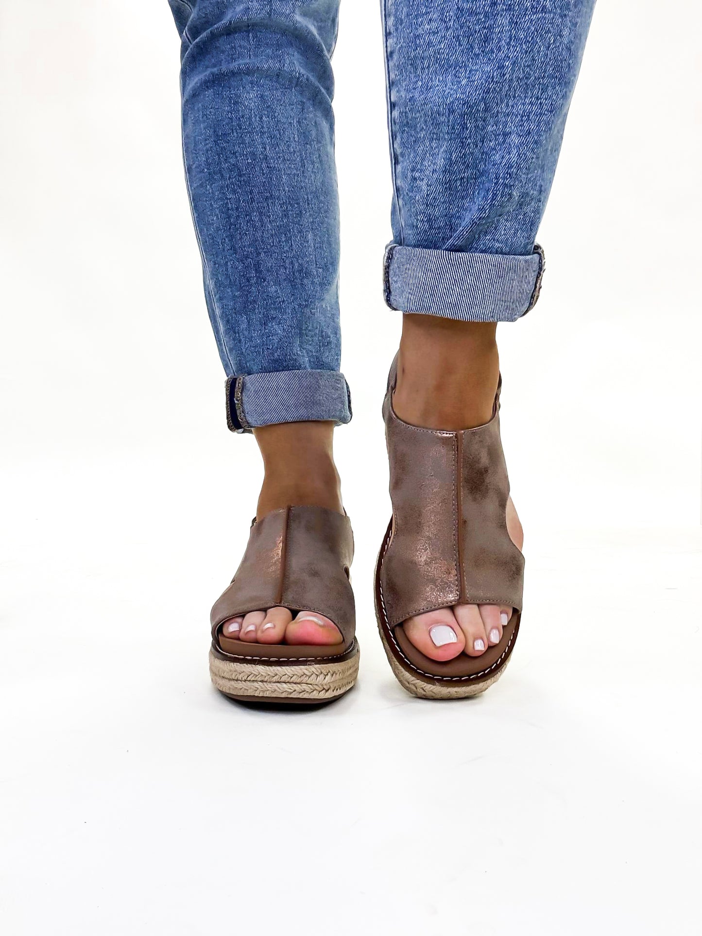 Presale: Corky's Bronze Metallic Ready or Not Wedges